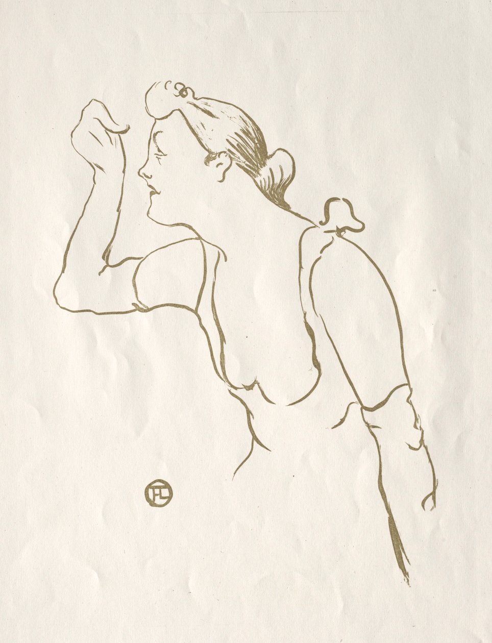 Paula Brebion, 1893. by Henri de Toulouse Lautrec