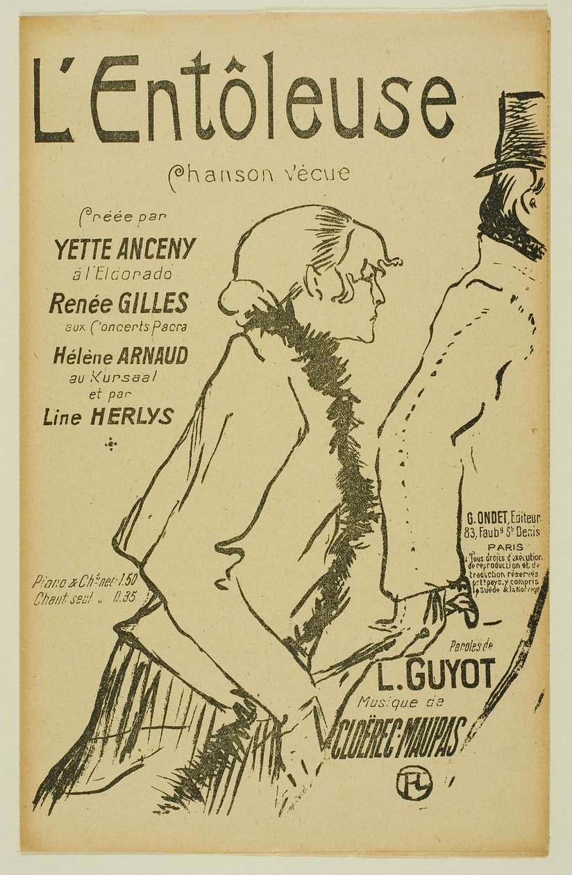 Zavallı Sokak Gezgini! by Henri de Toulouse Lautrec