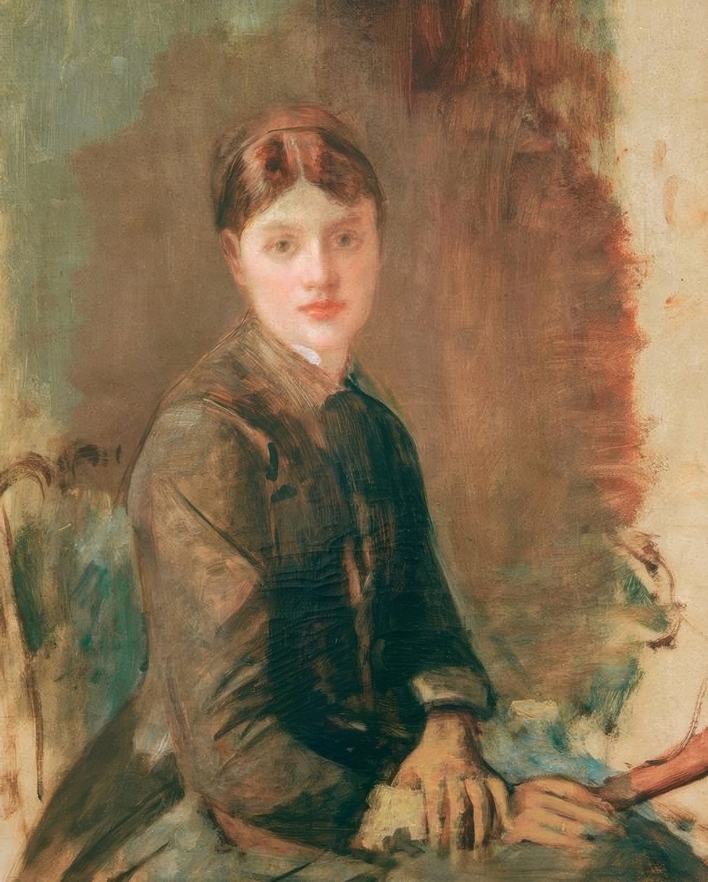 genç bir kadın portresi by Henri de Toulouse Lautrec