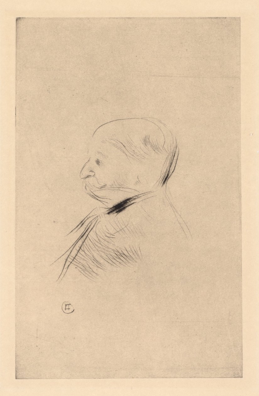 Bir Adamın Portresi by Henri de Toulouse Lautrec