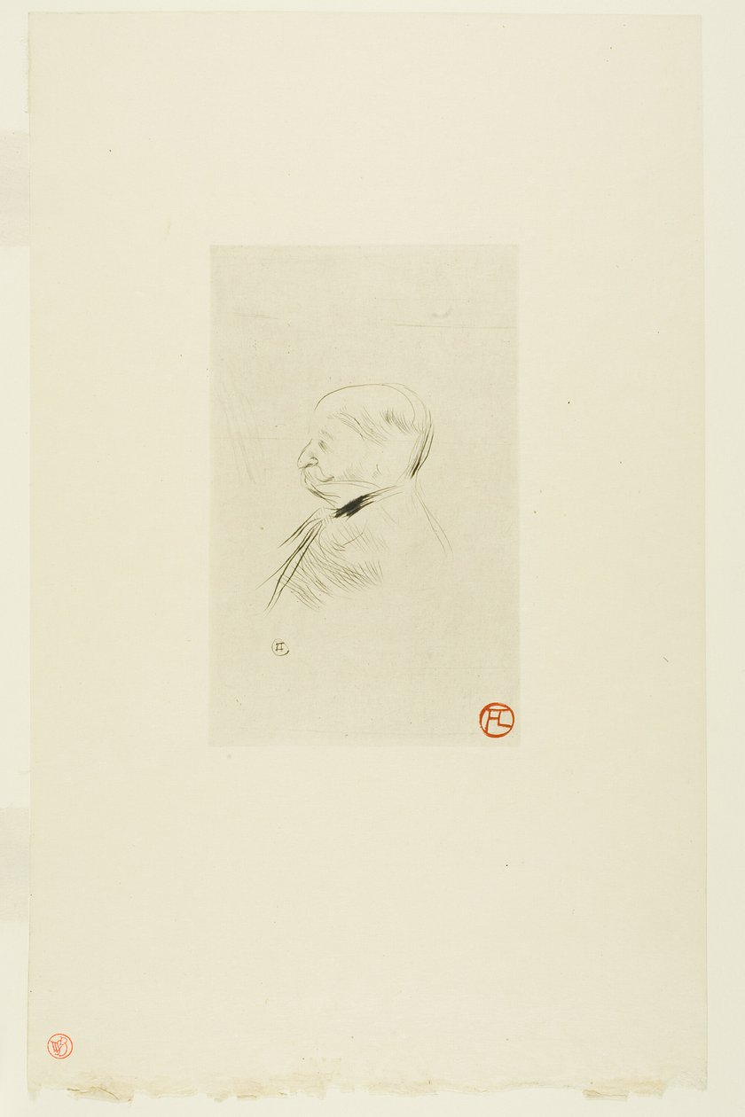 Bir Adamın Portresi by Henri de Toulouse Lautrec