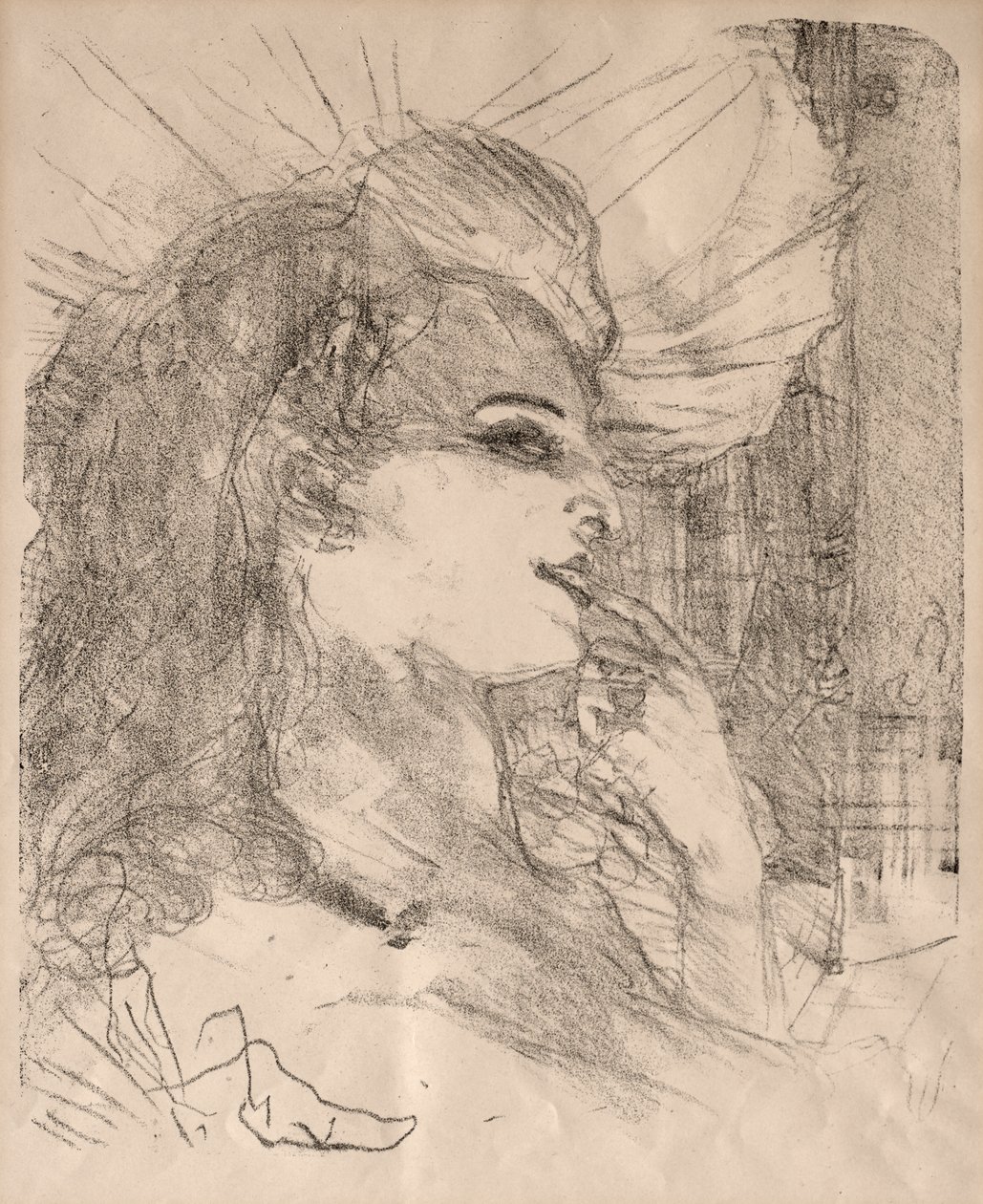 Aktör ve Aktris Portreleri: On Üç Taş Baskı: Anna Held by Henri de Toulouse Lautrec