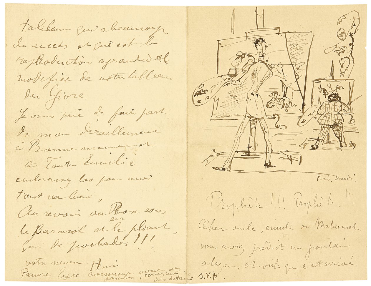 Princeteau ve Lautrec by Henri de Toulouse Lautrec