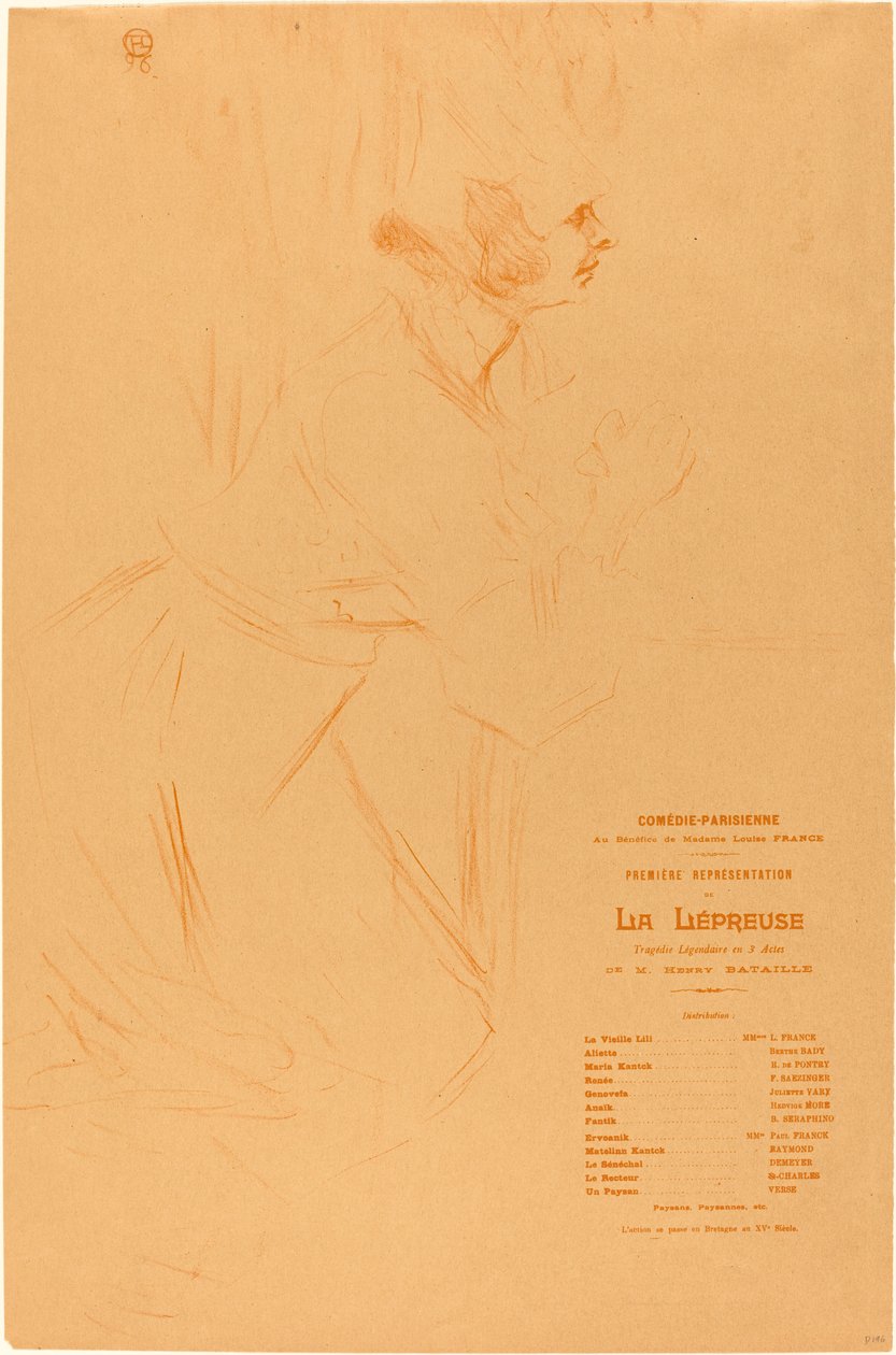 "Cüzamlı" programı by Henri de Toulouse Lautrec