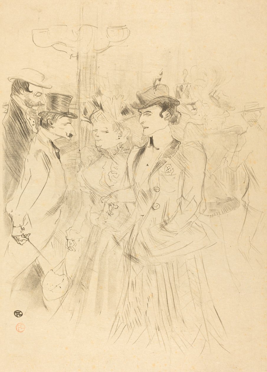 Gezinti (Promenoir) by Henri de Toulouse Lautrec