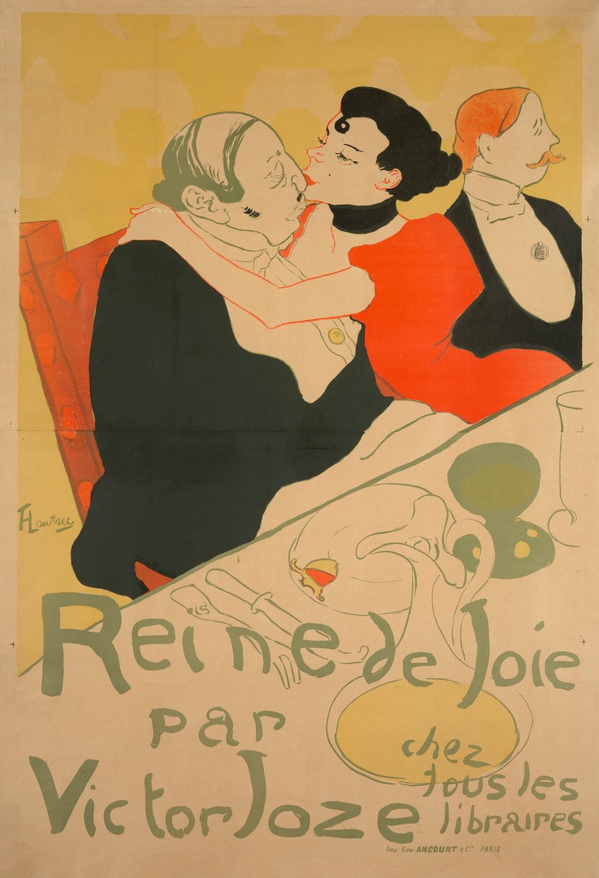 sevinç kraliçesi by Henri de Toulouse Lautrec