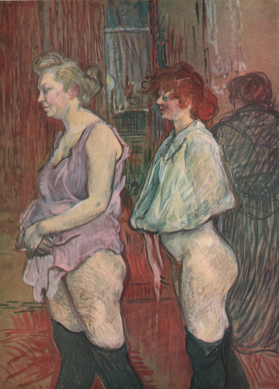 "Rue des Moulins", 1894, 1952. by Henri de Toulouse Lautrec