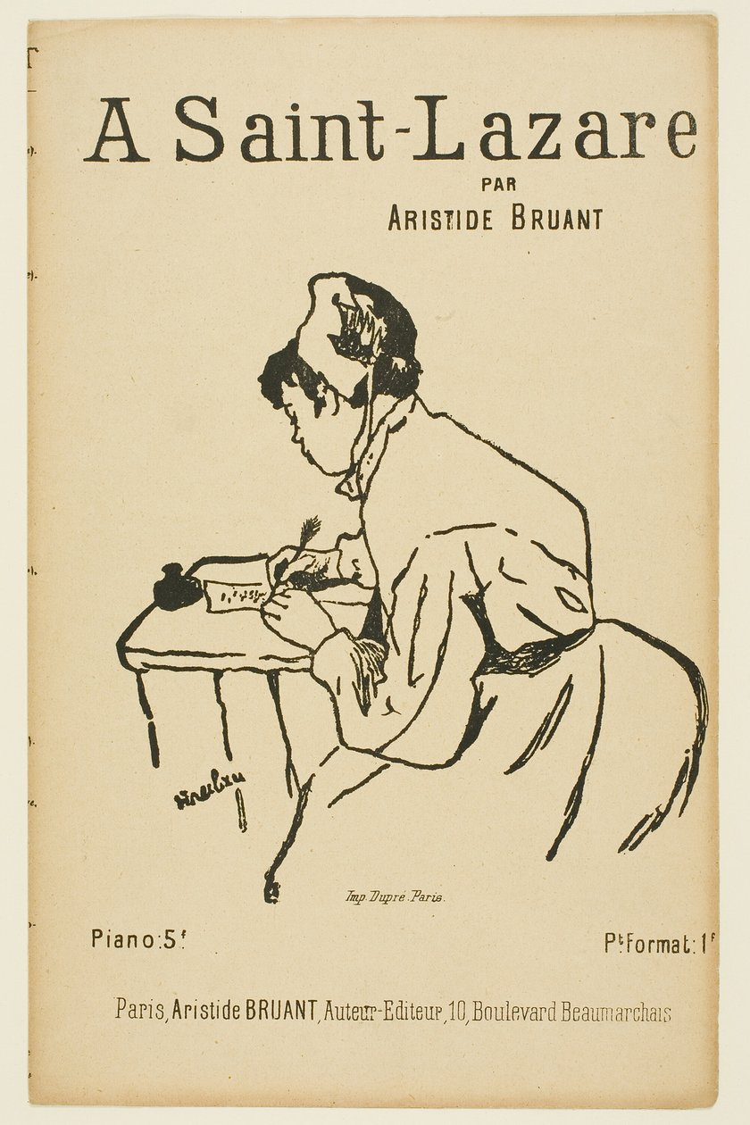 Saint Lazare'de by Henri de Toulouse Lautrec
