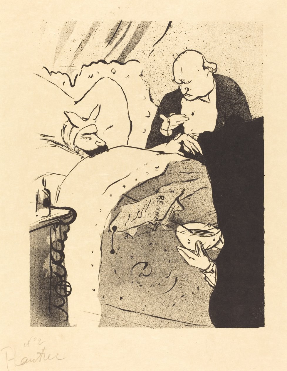 Hasta Carnot! (Carnot malade!) by Henri de Toulouse Lautrec