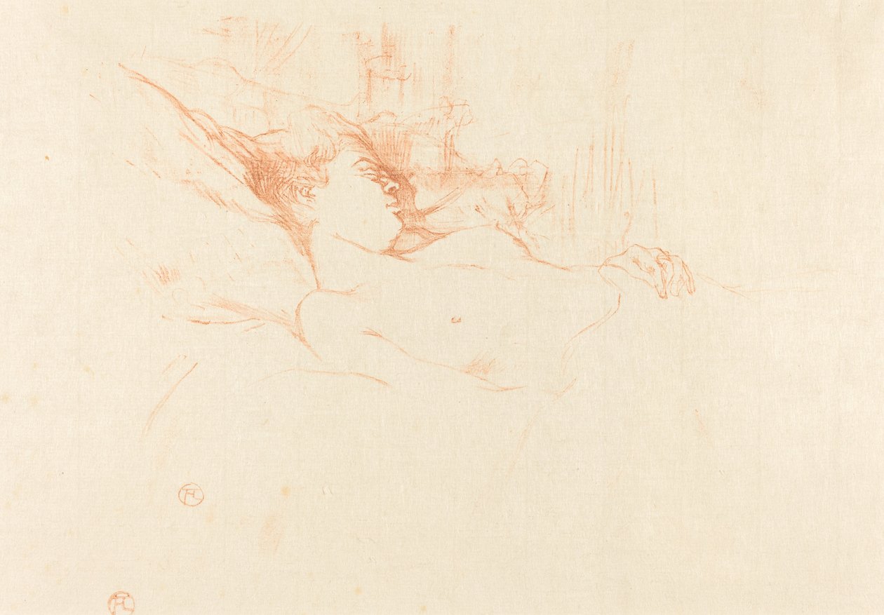 Uyku Uyku, 1896. by Henri de Toulouse Lautrec