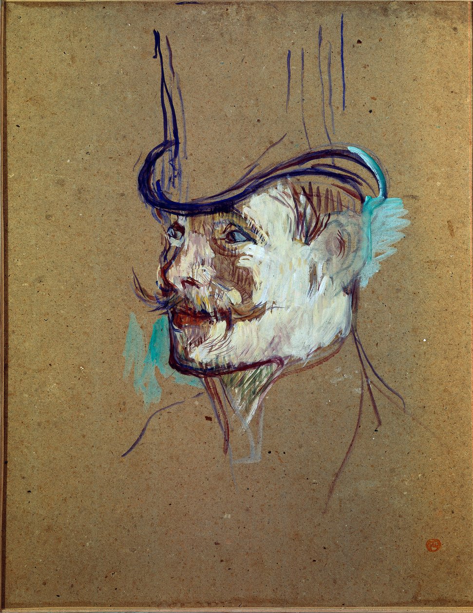 Bay Warner için çalışın. Çizim Henri de Toulouse-Lautrec (Toulouse Lautrec) by Henri de Toulouse Lautrec