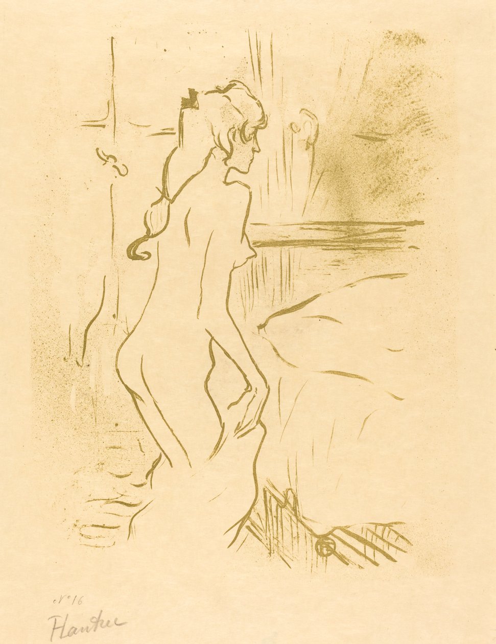 Bir Kadının İncelenmesi (Etude de femme) by Henri de Toulouse Lautrec