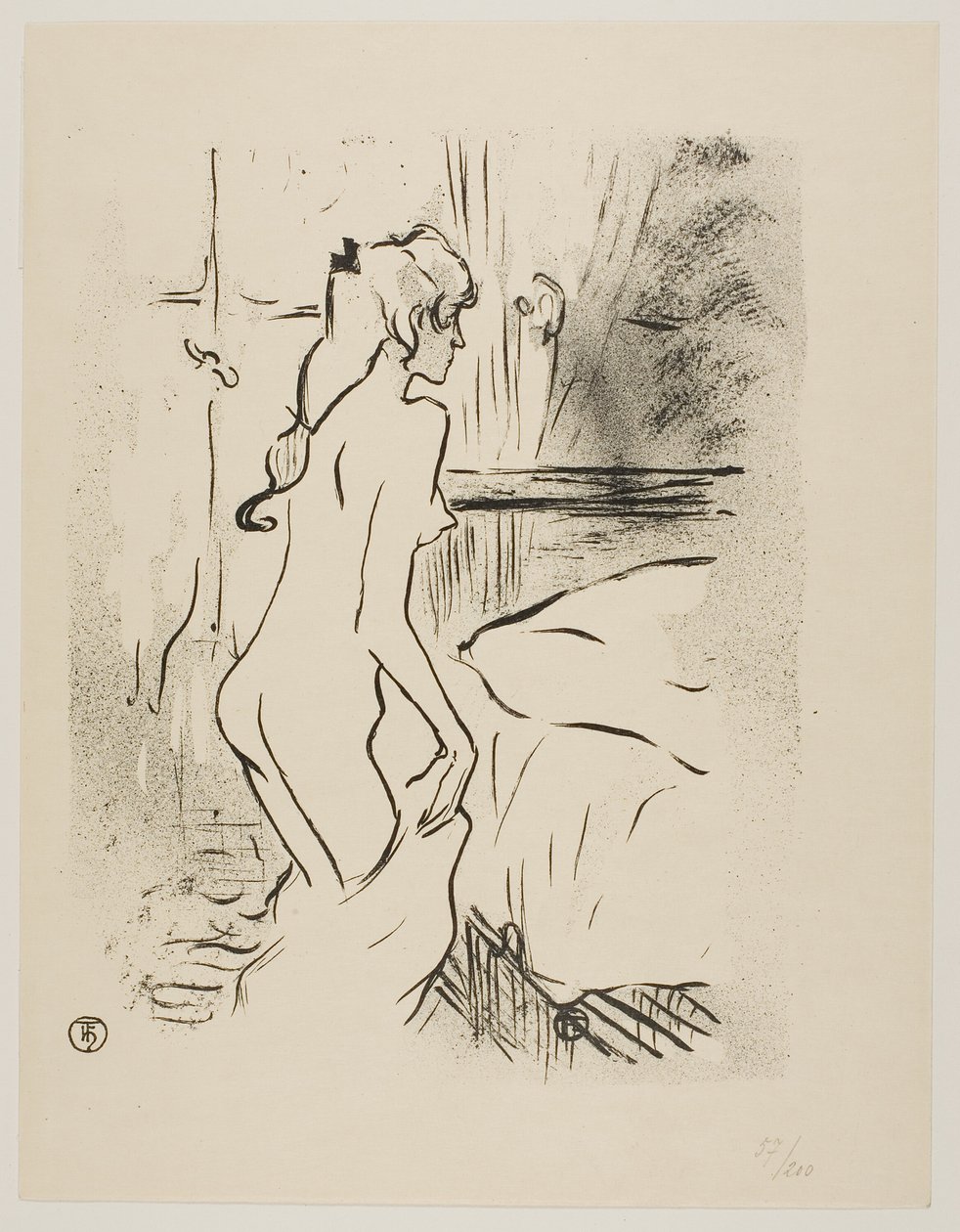 Bir Kadının Çalışması by Henri de Toulouse Lautrec