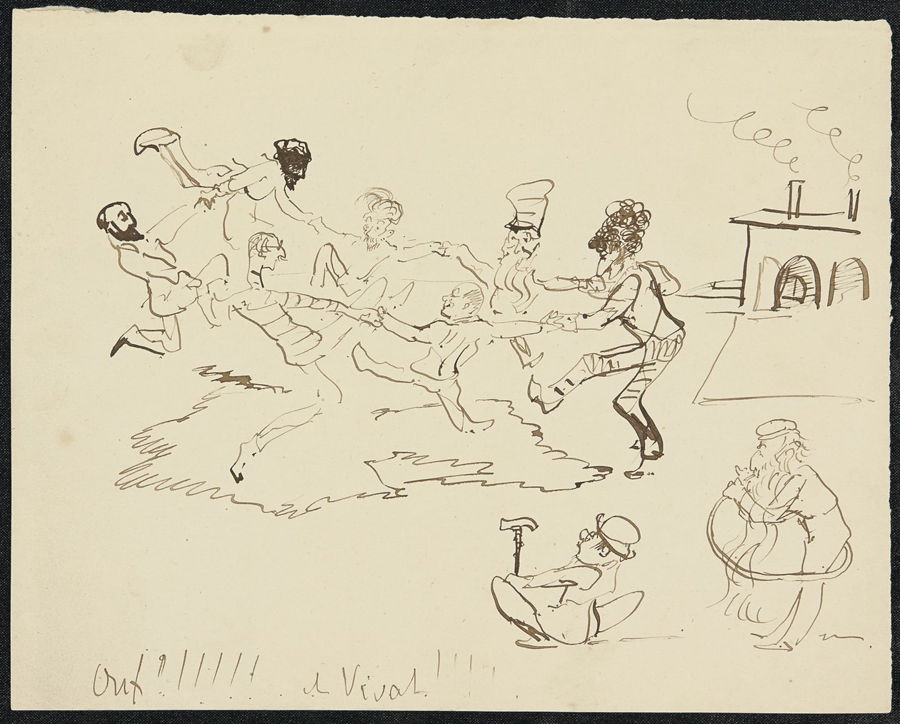 Su altında kalma, 1881 by Henri de Toulouse Lautrec