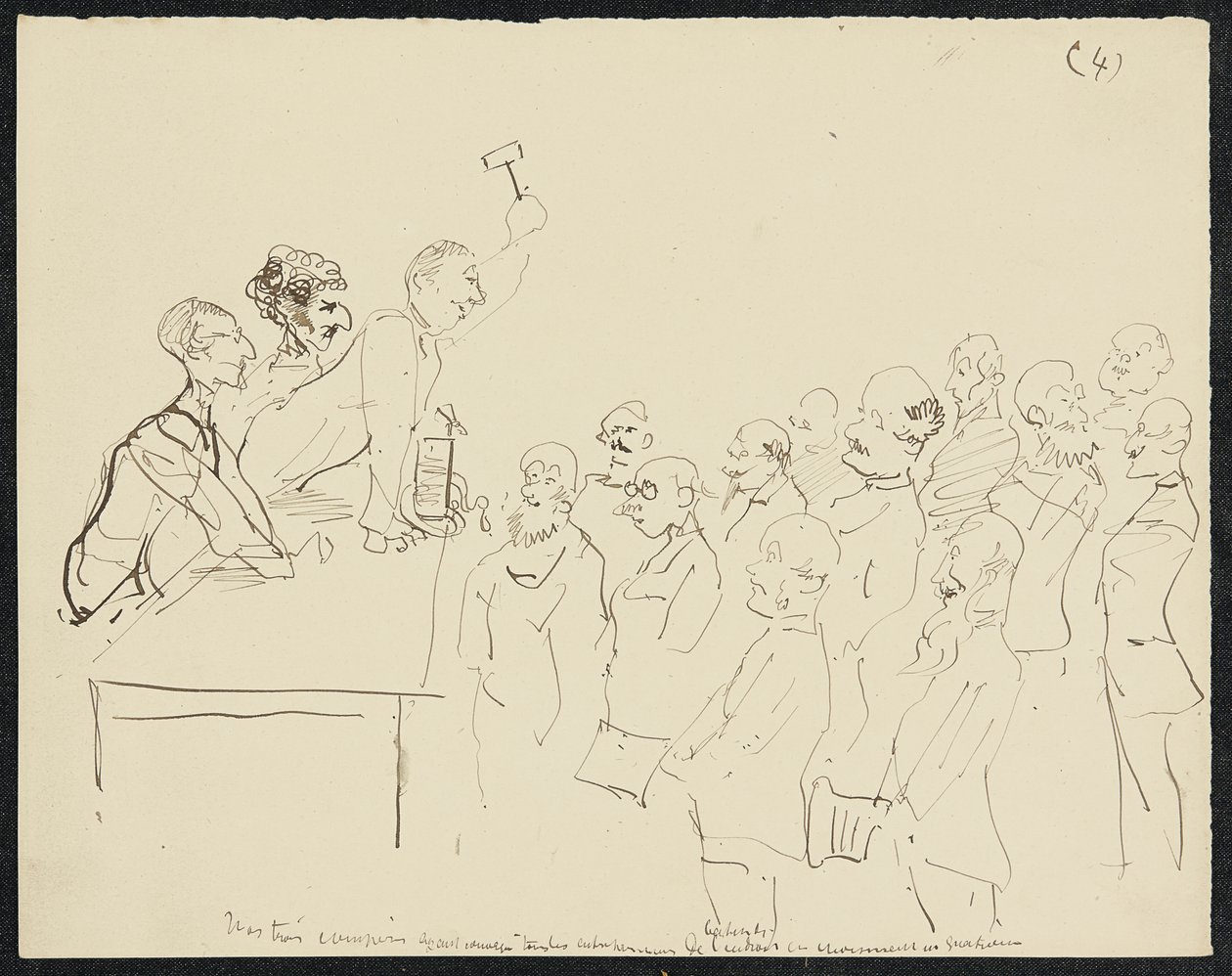 Su altında kalma, 1881 by Henri de Toulouse Lautrec