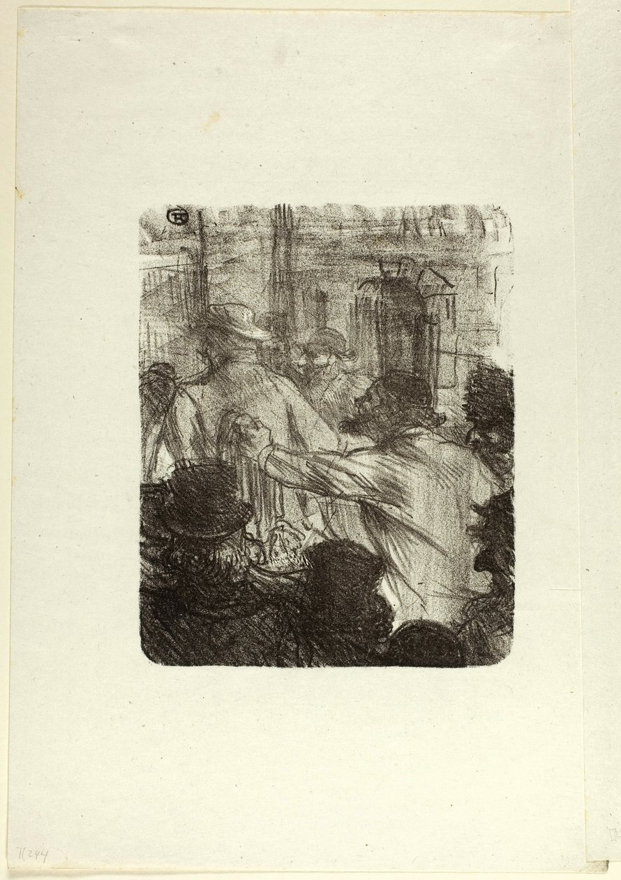 Au Pied du Sinaï'den Tekstil Pazarı, Krakov by Henri de Toulouse Lautrec