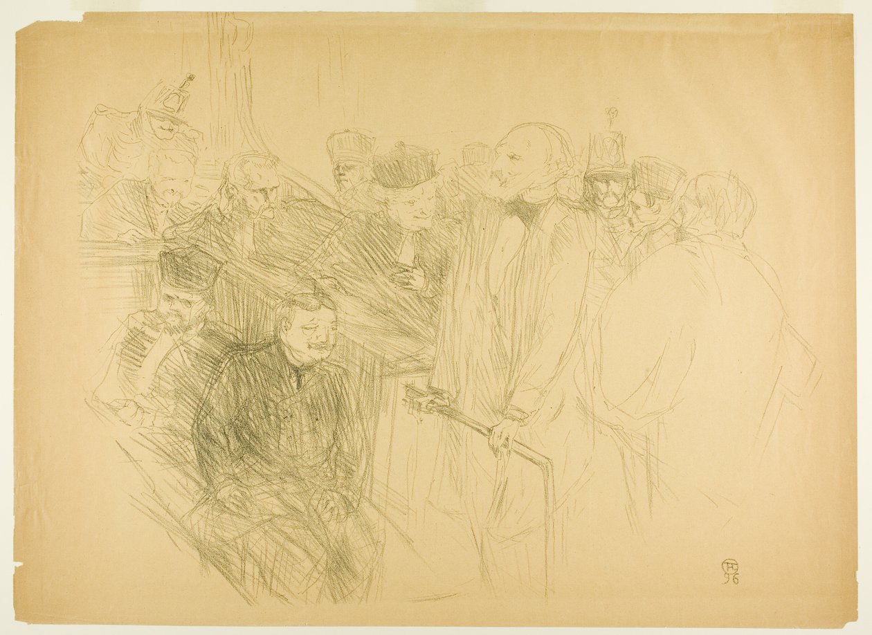 Arton Davası, Ribot Kanıt Veriyor (ikinci plaka) by Henri de Toulouse Lautrec