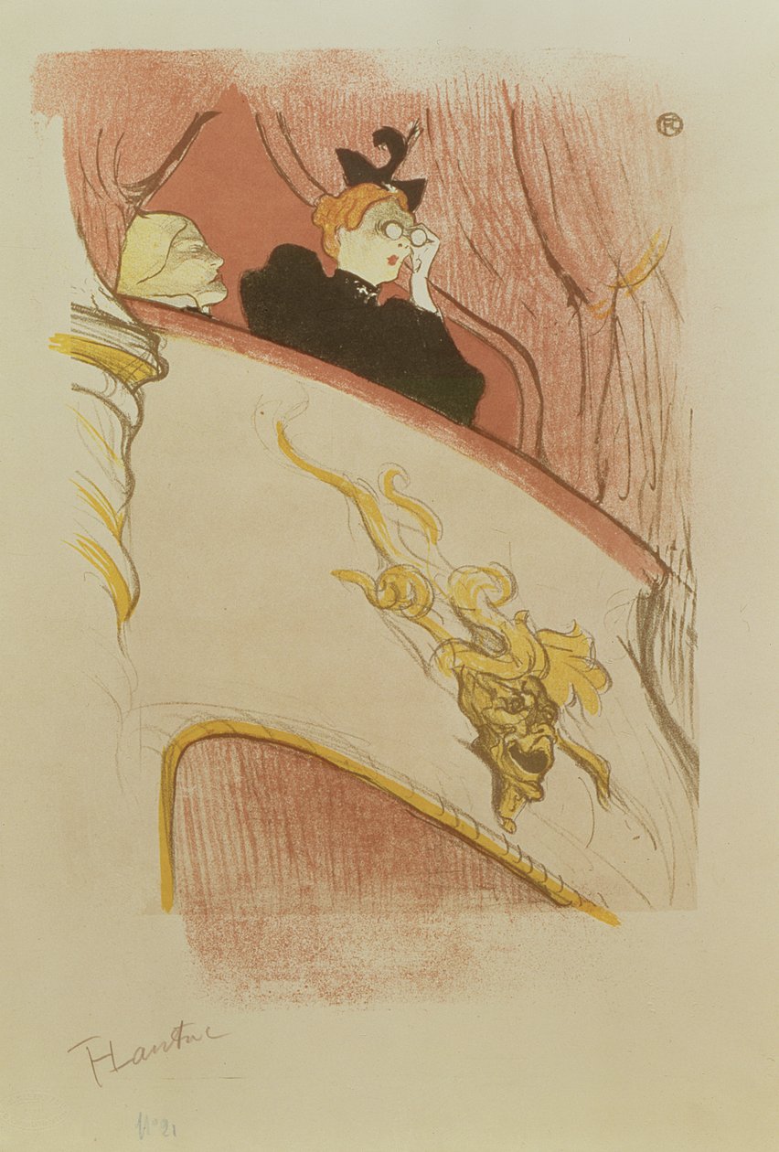 Altın Grotesk Kutusu, 1893 by Henri de Toulouse Lautrec