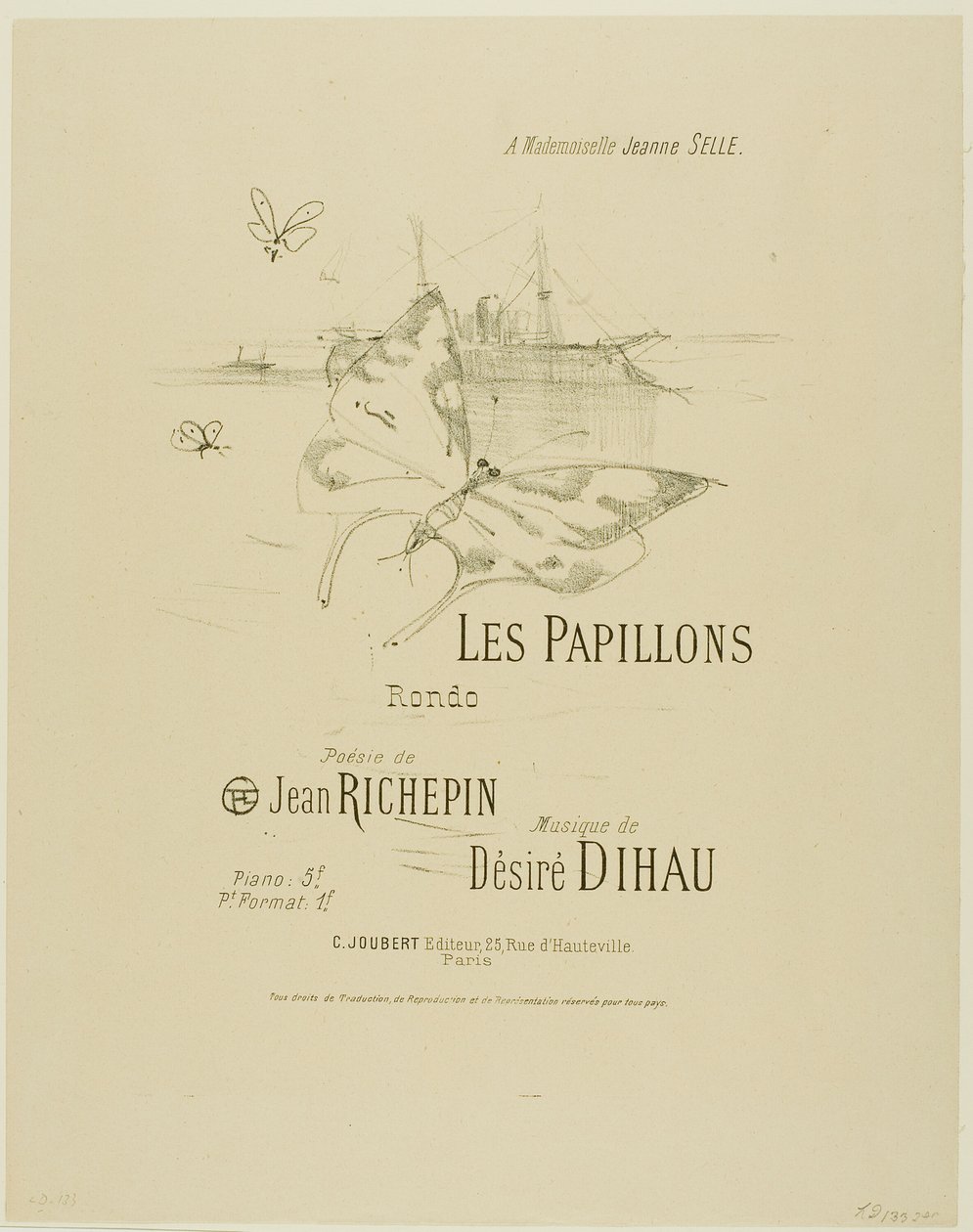 Melodilerden Kelebekler, Désiré Dihau by Henri de Toulouse Lautrec