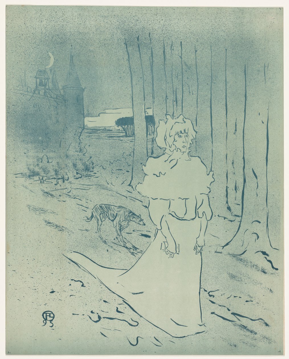 Chatelaine veya Tocsin, 1895. by Henri de Toulouse Lautrec