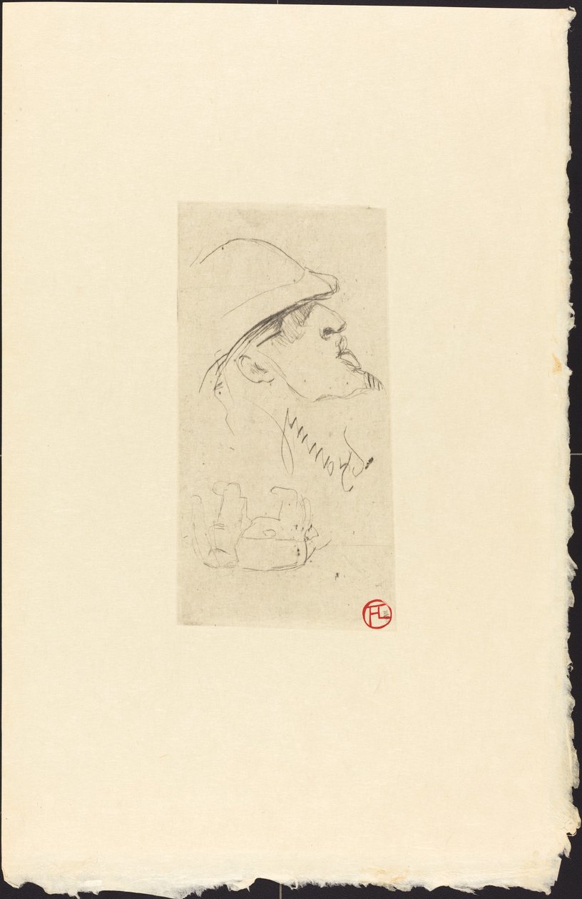 Kaşif Vicomte de Brettes (Explorer L.J. Vicomte de Brettes?) by Henri de Toulouse Lautrec