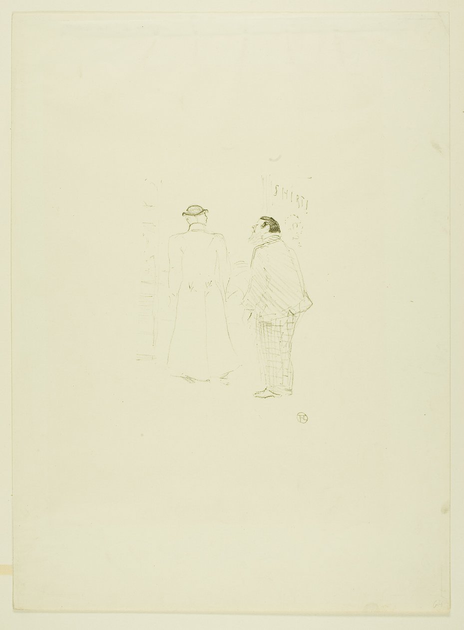 Jourdan and Brown'da Baş Satıcı by Henri de Toulouse Lautrec