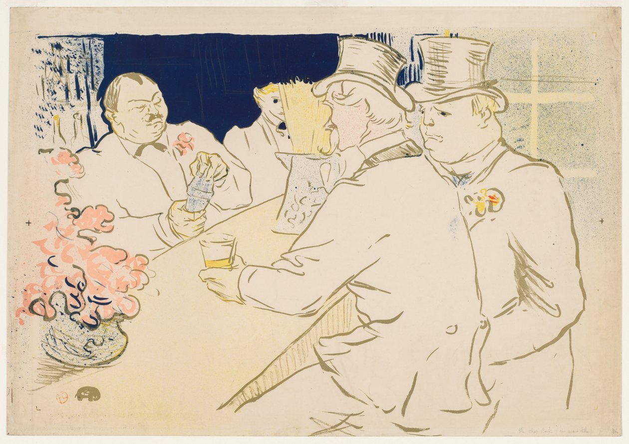 İrlanda ve Amerikan Barı, Rue Royale by Henri de Toulouse Lautrec