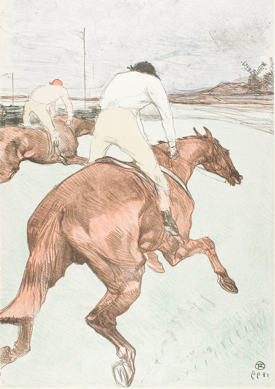jokey by Henri de Toulouse Lautrec
