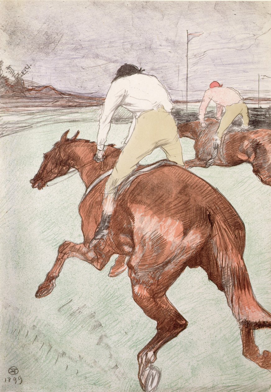 jokey by Henri de Toulouse Lautrec