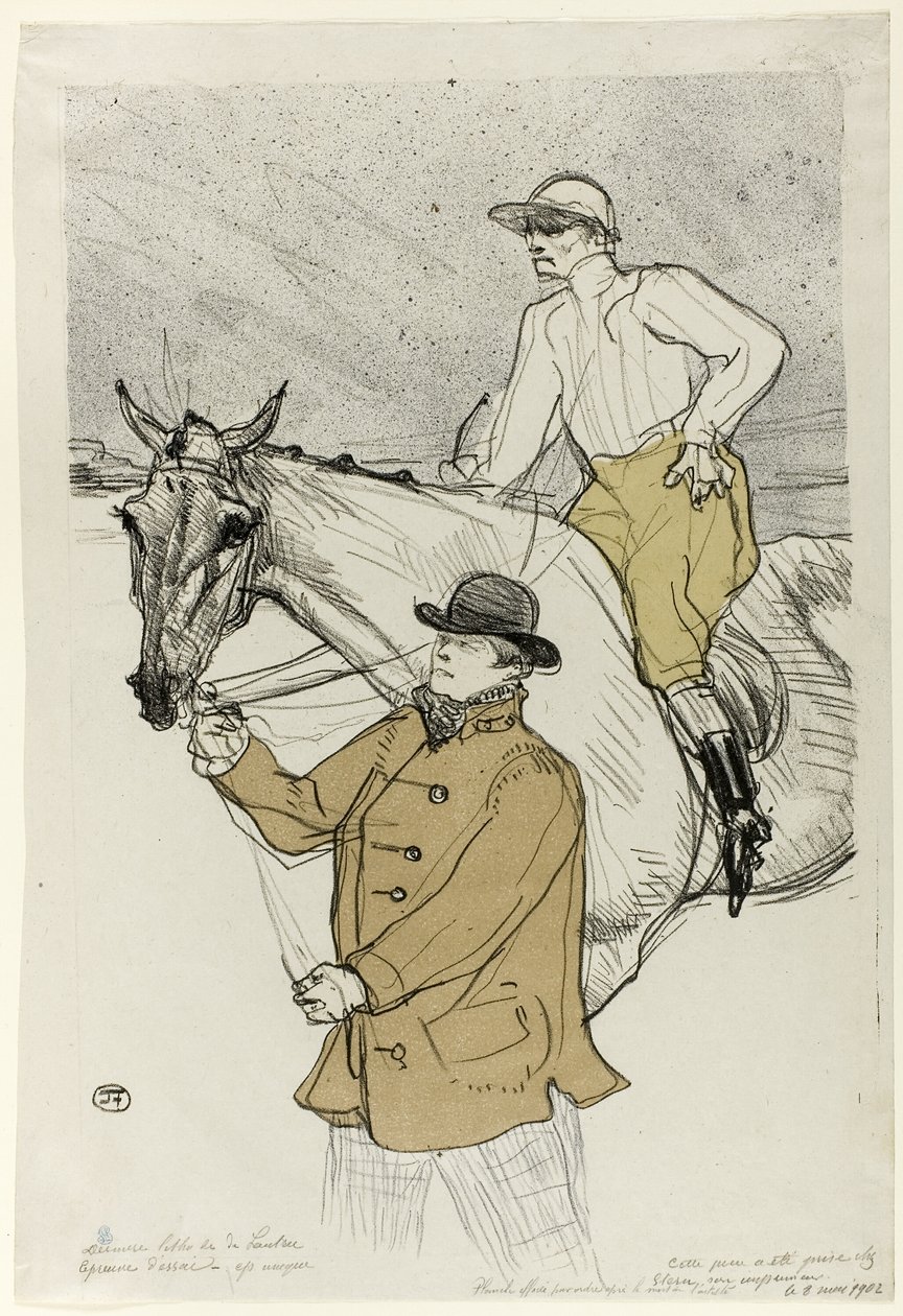 Jokey direğe gidiyor by Henri de Toulouse Lautrec