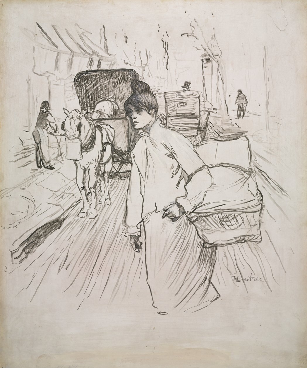 Çamaşırcı, 1888. by Henri de Toulouse Lautrec