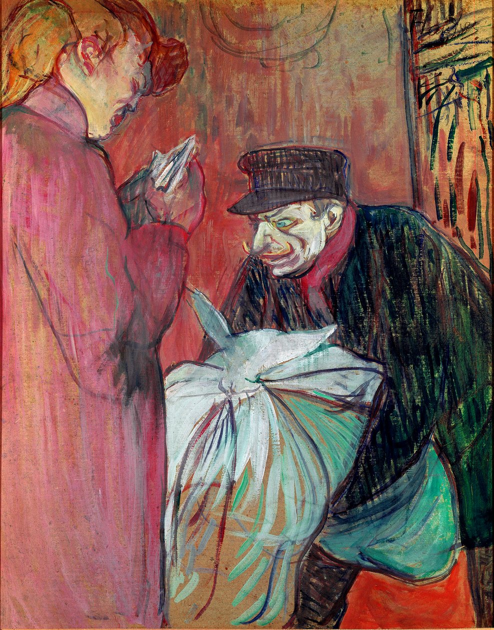 Evin Çamaşırhanesi. Henri de Toulouse-Lautrec tarafından yapılan resim (Toulouse Lautrec by Henri de Toulouse Lautrec