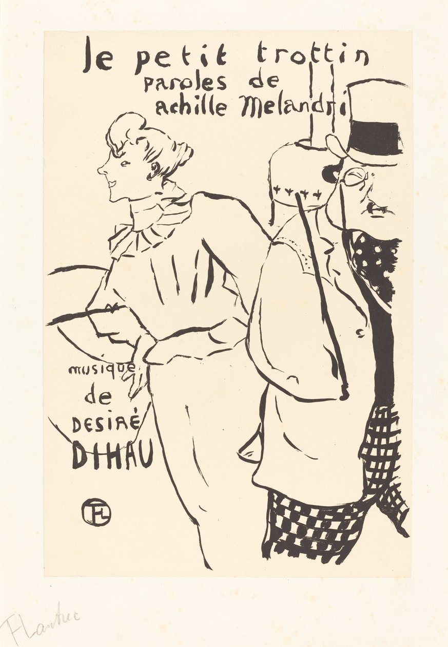 Küçük Uşak Kızı (Le petit trottin) by Henri de Toulouse Lautrec