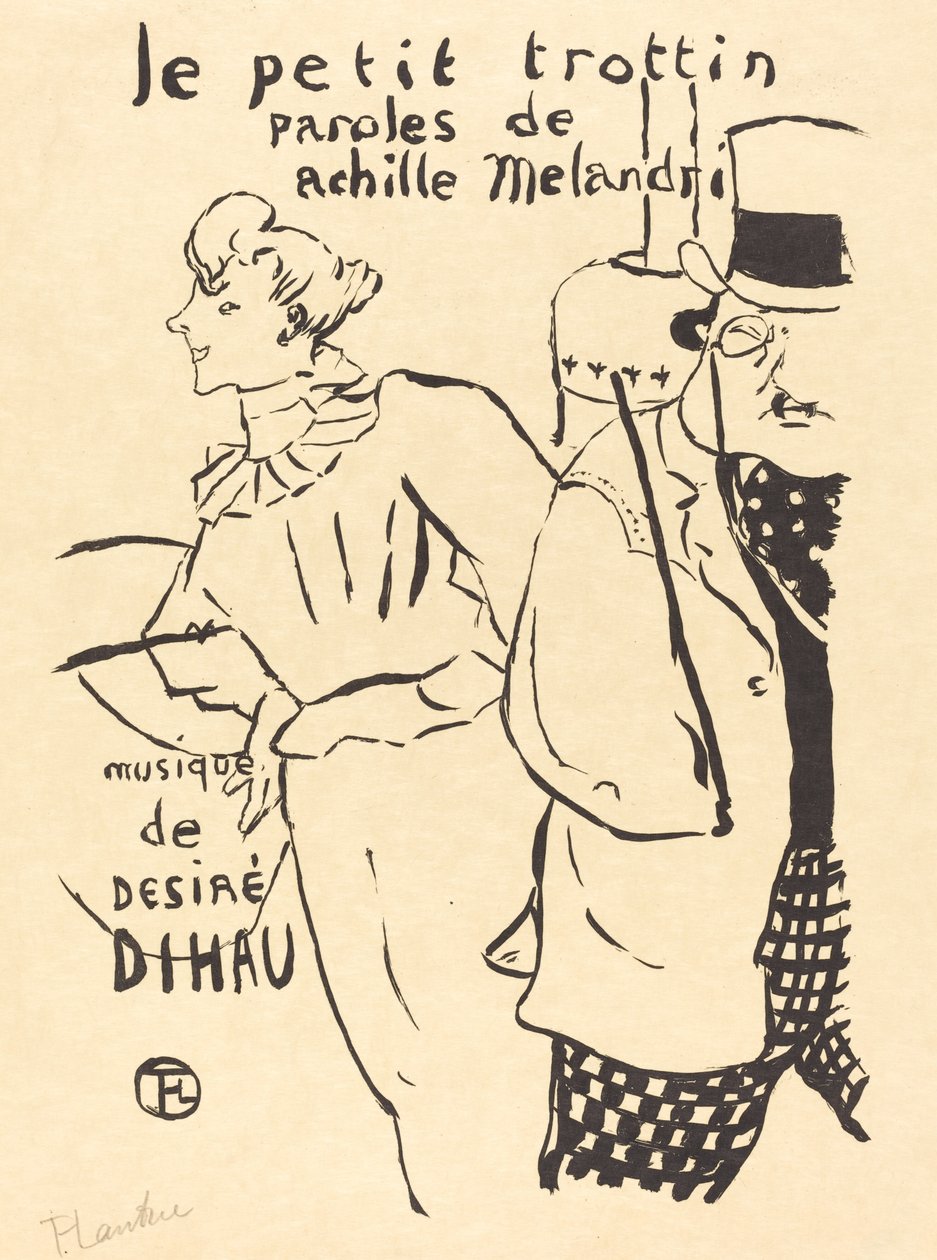 Küçük Emekçi Kız Le petit trottin, 1893. by Henri de Toulouse Lautrec