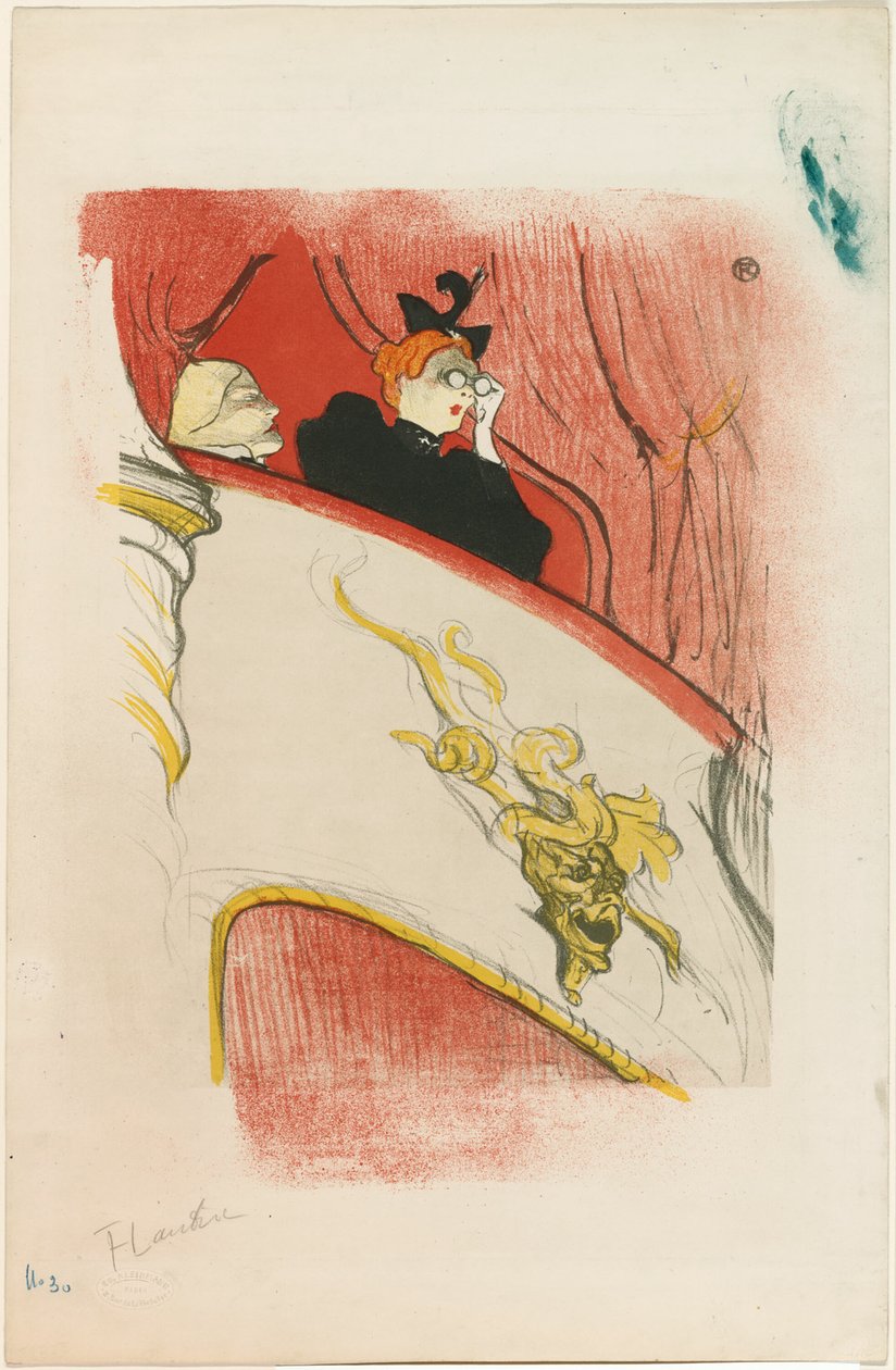 Yaldızlı Maskeli Loca by Henri de Toulouse Lautrec