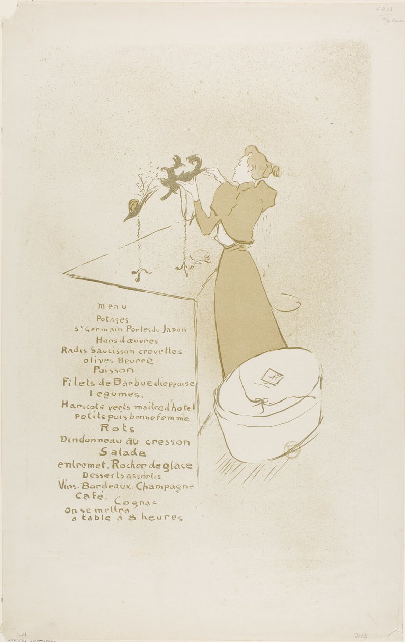 Milliner, Renee Vert by Henri de Toulouse Lautrec