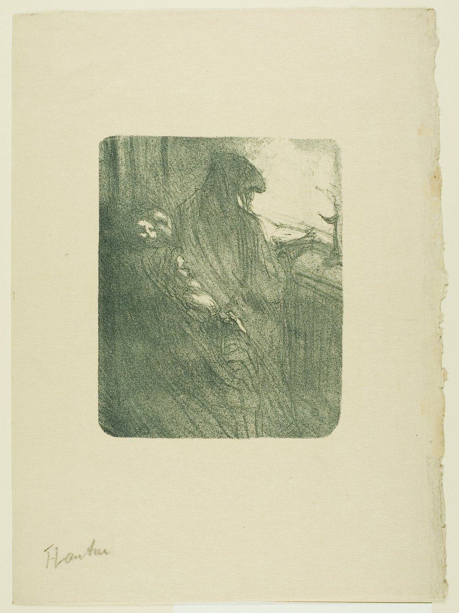 The Old Flörts from Melodies by Désiré Dihau by Henri de Toulouse Lautrec