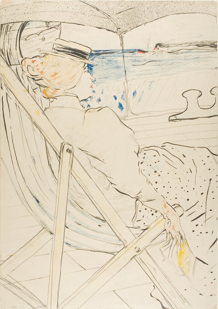 54. Kabindeki Yolcu—Gezi by Henri de Toulouse Lautrec