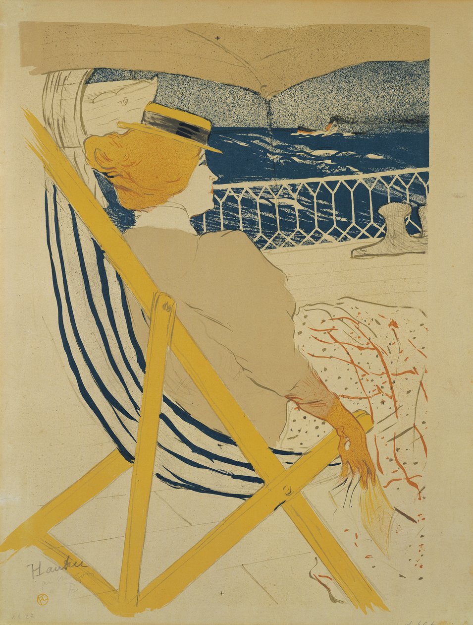 Kabindeki Yolcu 54 - Yatçılık, 1895 by Henri de Toulouse Lautrec