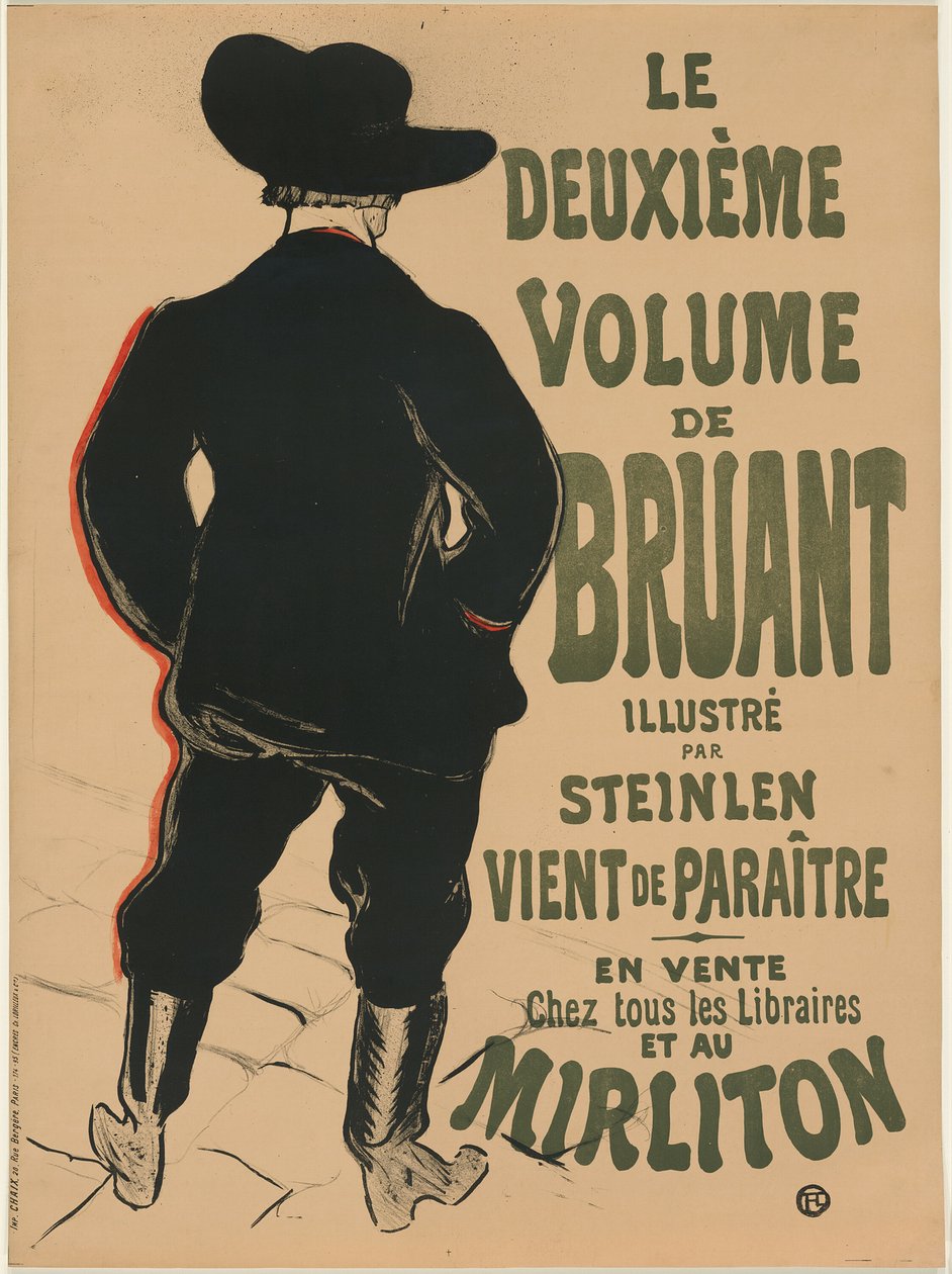 Bruant'tan İkinci Cilt by Henri de Toulouse Lautrec