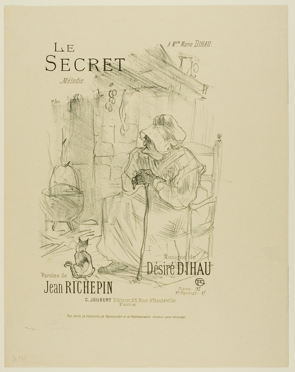 Melodilerden Sır, Désiré Dihau tarafından by Henri de Toulouse Lautrec