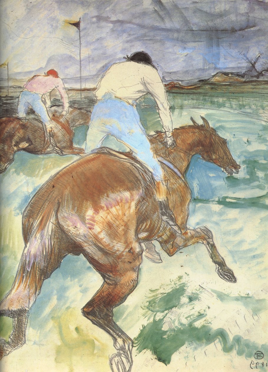 Yokey kendi doğal ortamında by Henri de Toulouse Lautrec
