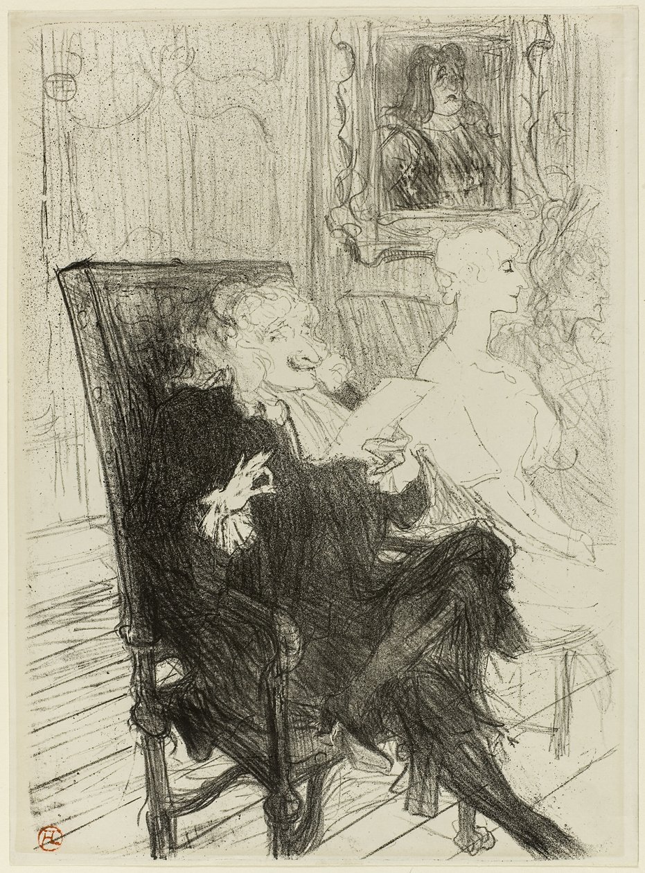 Truffier ve Moreno, Öğrenilmiş Kadınlarda by Henri de Toulouse Lautrec
