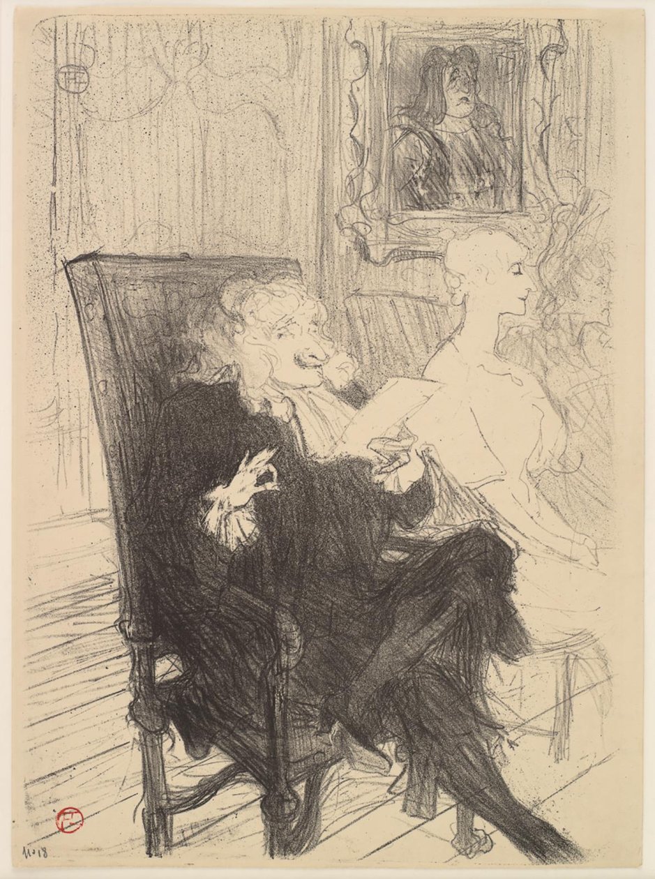 Truffier ve Moreno, Öğrenilmiş Kadınlarda by Henri de Toulouse Lautrec