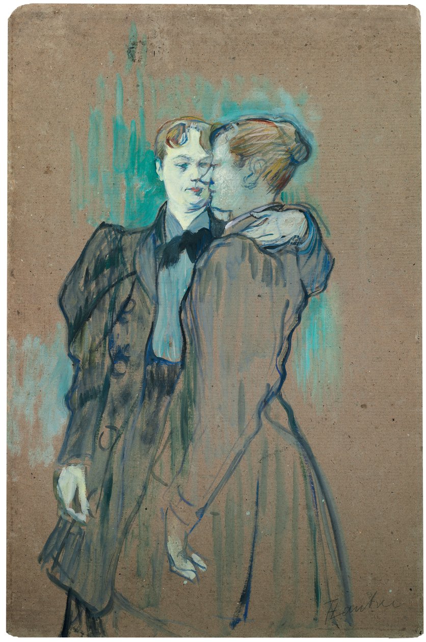 Vals Yapan İki Kadın; Deux femmes valsant, 1894 by Henri de Toulouse Lautrec