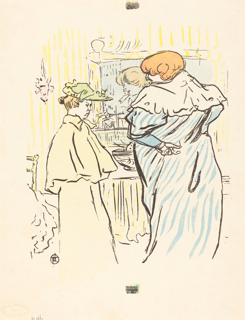 Aynanın Karşısında İki Kadın by Henri de Toulouse Lautrec
