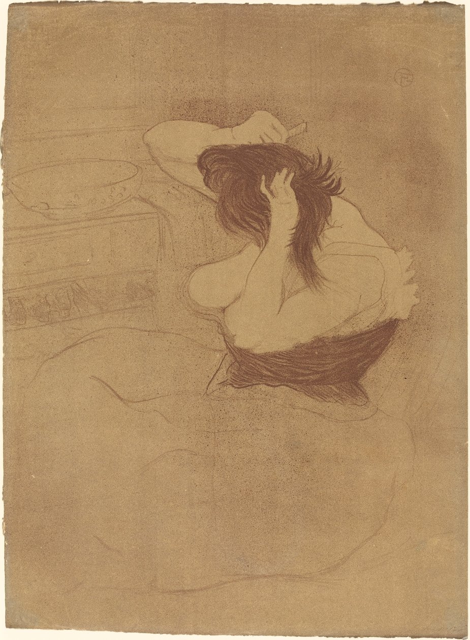 Saçını Taranan Kadın by Henri de Toulouse Lautrec