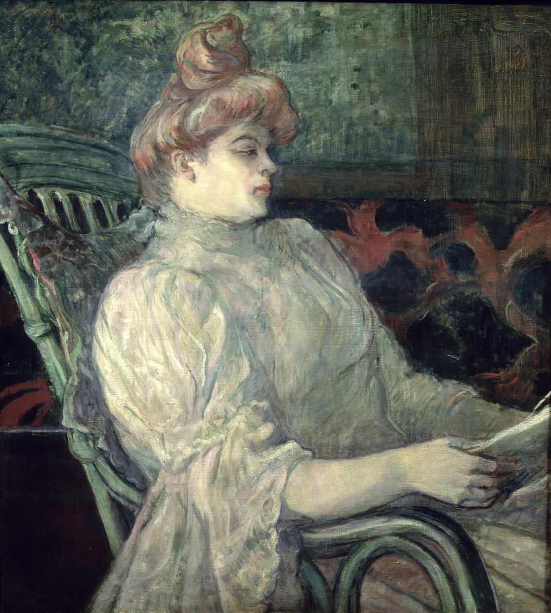 kadın okuma by Henri de Toulouse Lautrec