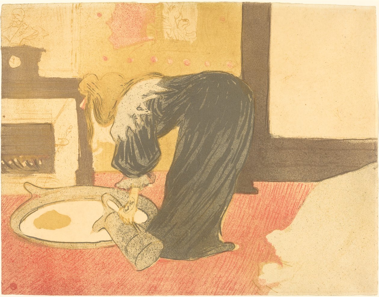 Küvetteki Kadın (Femme au tub) by Henri de Toulouse Lautrec