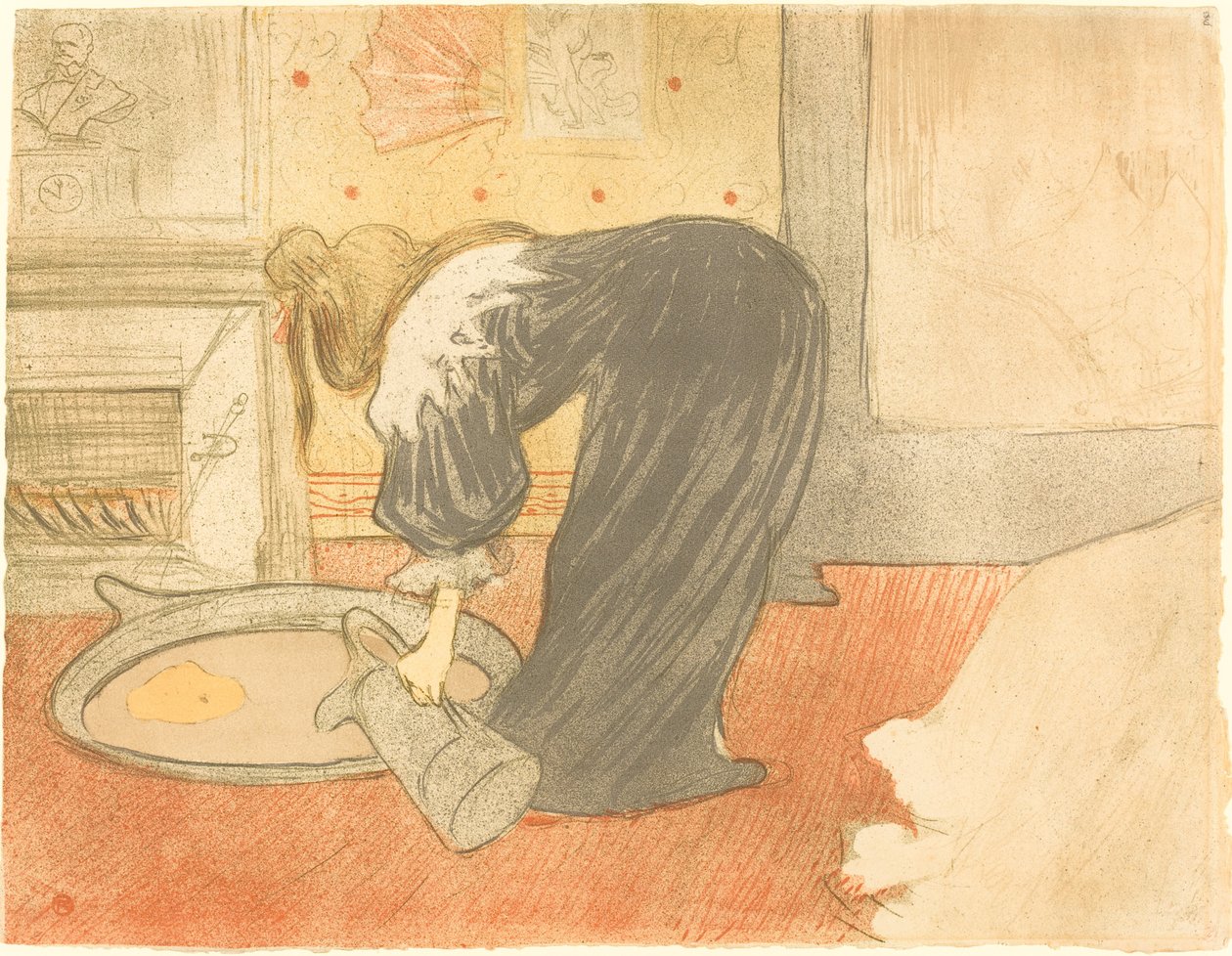 Küvetteki Kadın (Femme au tub) by Henri de Toulouse Lautrec